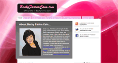 Desktop Screenshot of beckyfarinacain.com