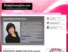 Tablet Screenshot of beckyfarinacain.com